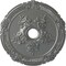 Ekena Millwork Attica with Rose Ceiling Medallion (Fits Canopies up to 4 1/2"), 26"OD x 3 3/4"ID x 1 1/2"P, Silver CM26ATSLS - alternate 1